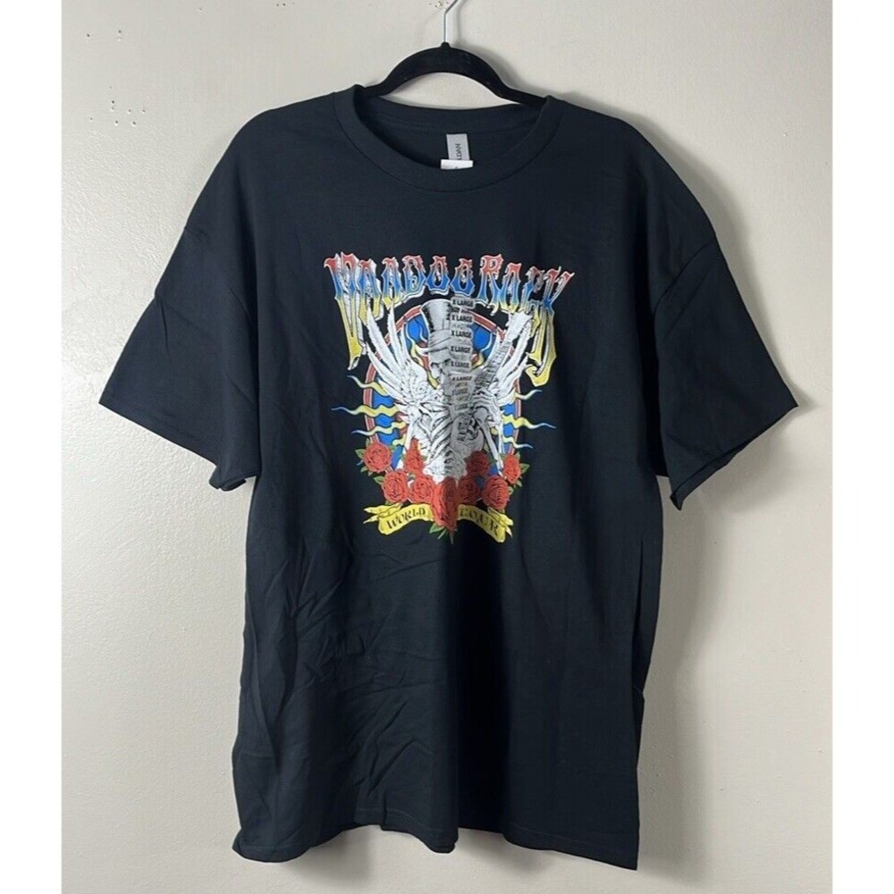 Voodoo rock world tour BLACK t shirt mens size XL